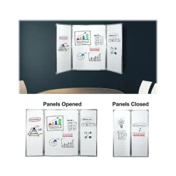 Online Magnetic Dry-Erase Folding Whiteboard, 40