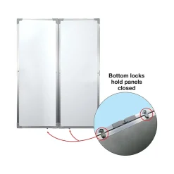 Online Magnetic Dry-Erase Folding Whiteboard, 40