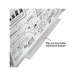 Online Magnetic Dry-Erase Folding Whiteboard, 40