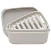 Excello Global Products Plastic Soap Dish, Light Gray (SPLS-TRVL-0010)