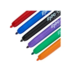 Expo Click Dry Erase Markers, Fine Tip, Assorted, 6/Pack (1751667)