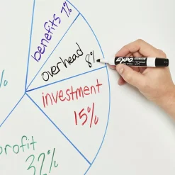 Expo Dry Erase Marker, Chisel Point, Assorted, 4/Pack (80074)