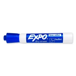 Expo Dry Erase Markers, Bullet Tip, Blue, 12/Pack (82003) Hot