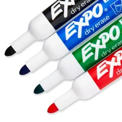 Expo Dry Erase Markers, Bullet Point, Assorted, 4/Pack (82074) Sale
