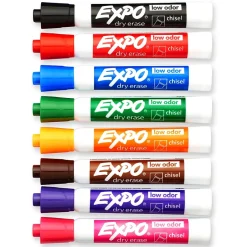Expo Dry Erase Markers, Chisel Tip, Assorted, 8/Pack (80678) Online