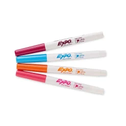 Expo Dry Erase Markers, Ultra Fine Tip, Assorted, 4/Pack (1884308) Assorted Brights Hot