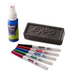 Expo Dry Erase Starter Set, Ultra Fine Tip, Assorted, 5/Set (1884310) New