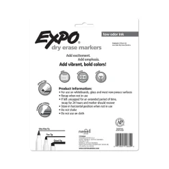 Expo Dry-Erase Marker, Chisel Tip, Black, 8/Pack (1980443) Sale