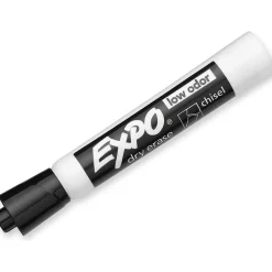Expo Dry-Erase Marker, Chisel Tip, Black, 8/Pack (1980443) Sale