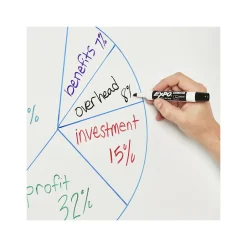 Expo Dry-Erase Marker, Chisel Tip, Black, 8/Pack (1980443) Sale