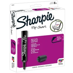 Expo ® Flip Chart® Marker, Bullet Tip, Assorted Colors, 8 Per Pack, 2 Packs (SAN22478-2) New