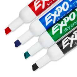 Expo Tank Dry Erase Marker, Chisel Tip, Assorted, 4/Pack (80174) Best