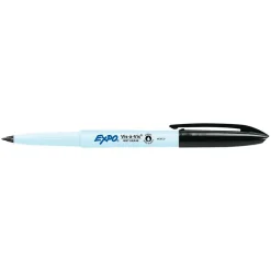 Expo Vis-A-Vis Wet Erase Markers, Fine Point, Black, Dozen (16001) Clearance