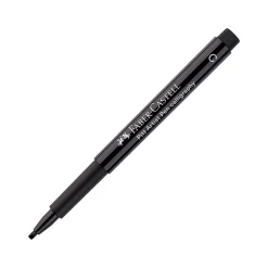 Faber-Castell PITT Artist Pen Calligraphy Marker, Chisel Tip, Black Ink, 3/Pack (800076)