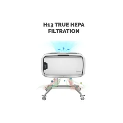 Air Purifiers<Fellowes AeraMax Pro AM4 FLEX True HEPA Tower Air Purifier, 5-Speed, Silver/White ( AM4 FLEX )