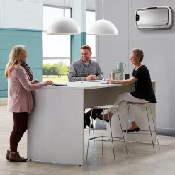 Air Purifiers<Fellowes AeraMax Pro AM4 PC H13 True HEPA Hardwired Wall Mounted Air Purifier, Stainless (9573101)