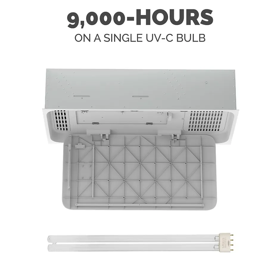 Air Purifiers<Fellowes Array AR1 UVC UV Light Ceiling Mounted Air Purifier, 1-Speed, White (5889501)