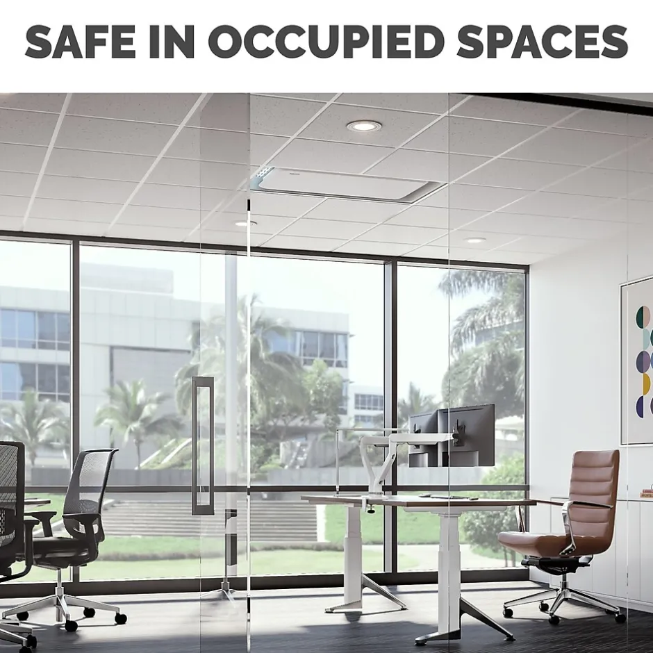 Air Purifiers<Fellowes Array AR1 UVC UV Light Ceiling Mounted Air Purifier, 1-Speed, White (5889501)