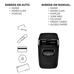 Fellowes AutoMax 150C Hands Free Cross-Cut Commercial Shredder (4680001)* Shredders & Accessories