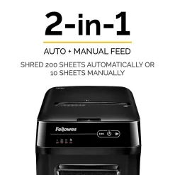 Fellowes AutoMax 200M 200 Sheet Micro-Cut Personal Shredder (4656201)* Shredders & Accessories