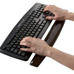 Fellowes Crystal Gel Wrist Rest, Non-Skid Backing, (9112201)* Ergonomic Wrist Rests