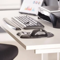 Fellowes Crystal Gel Wrist Rest, Non-Skid Backing, (9112201)* Ergonomic Wrist Rests