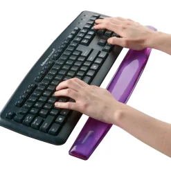 Fellowes Crystals Gel Wrist Rest, Non-Skid Base, (91437)* Ergonomic Wrist Rests
