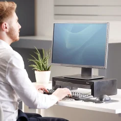Fellowes Designer Suites Adjustable Monitor Riser, Up to 32