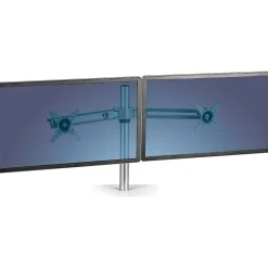 Fellowes Lotus Adjustable Monitor Arm, Up to 27", Silver (8042901)* Monitor Mounts & Stands