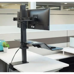 Fellowes Lotus Adjustable Monitor Stand, Black (8082001)* Monitor Mounts & Stands