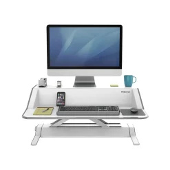 Fellowes Lotus Monitor Stand, White (0009901)* Monitor Mounts & Stands
