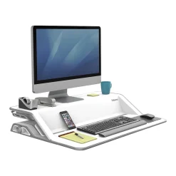 Fellowes Lotus Monitor Stand, White (0009901)* Monitor Mounts & Stands