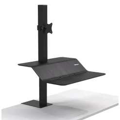 Hot Lotus VE Sit-Stand Single Manual Lift Workstation, Black (2750862) Standing Desks