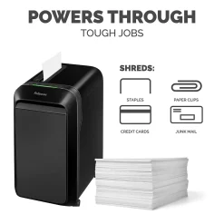 Fellowes LX220 20-Sheet Micro-Cut Shredder, Black (5015401)* Shredders & Accessories