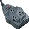 Surge Protectors & Power Strips<Fellowes Mighty 8-Outlet Surge Protector, 1460 Joules, 6' Cord, Black (99091)