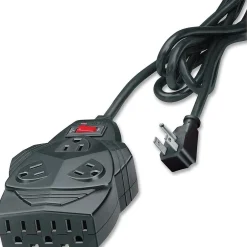 Surge Protectors & Power Strips<Fellowes Mighty 8-Outlet Surge Protector, 1460 Joules, 6' Cord, Black (99091)