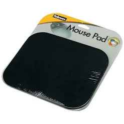 Fellowes Mouse Pad, Non-Skid Rubber Backing, Black (58024)* Ergonomic Wrist Rests