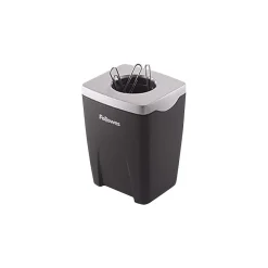 Fellowes ® Office Suites™ Paper Clip Cup, Black/Silver, 3-1/4