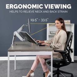 Fellowes Platinum Series Adjustable Dual Arms, Up to 32