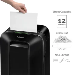 Fellowes Powershred LX170 12-Sheet Cross Cut Personal Paper Shredder (FEL5501401)* Shredders & Accessories