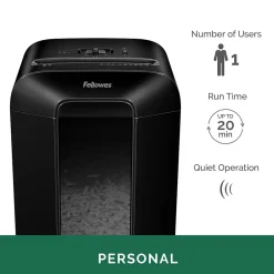 Fellowes Powershred LX85 12-Sheet Cross Cut Personal Paper Shredder (FEL4400401)* Shredders & Accessories