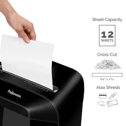Fellowes Powershred LX85 12-Sheet Cross Cut Personal Paper Shredder (FEL4400401)* Shredders & Accessories