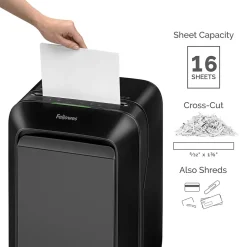 Fellowes Powershred LX180 16-Sheet Cross Cut Personal Paper Shredder (FEL5501601)* Shredders & Accessories