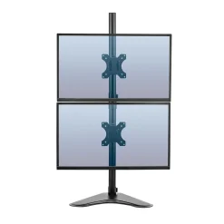 Fellowes Professional Series Freestanding Dual Stacking Monitor Arm, Up to 32", Black (8044001)* Monitor Mounts & Stands