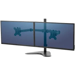 Fellowes Professional Series Free-standing Dual Horizontal Monitor Arm, Up to 27", Black (8043701)* Monitor Mounts & Stands