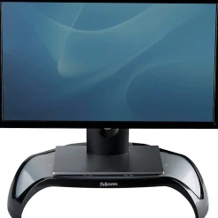 Fellowes Smart Suites Corner Monitor Riser, Up to 32", Black (8020101)* Monitor Mounts & Stands