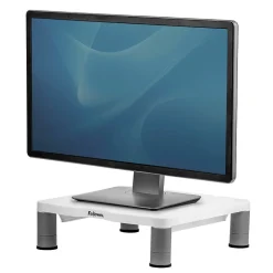Fellowes Standard Adjustable Monitor Riser, Up to 32", Platinum (91712)* Monitor Mounts & Stands