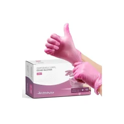 FifthPulse Powder Free Vinyl Exam Gloves, Latex Free, Medium, , 100/Box (FMN100042)