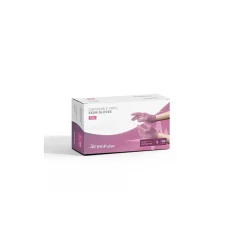 FifthPulse Powder Free Vinyl Exam Gloves, Latex Free, Small, Pink, 100/Box (FMN100041)