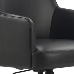 Clearance Belmont Ergonomic Leather Swivel Executive Chair, Charcoal (CHR10061C) Office Chairs